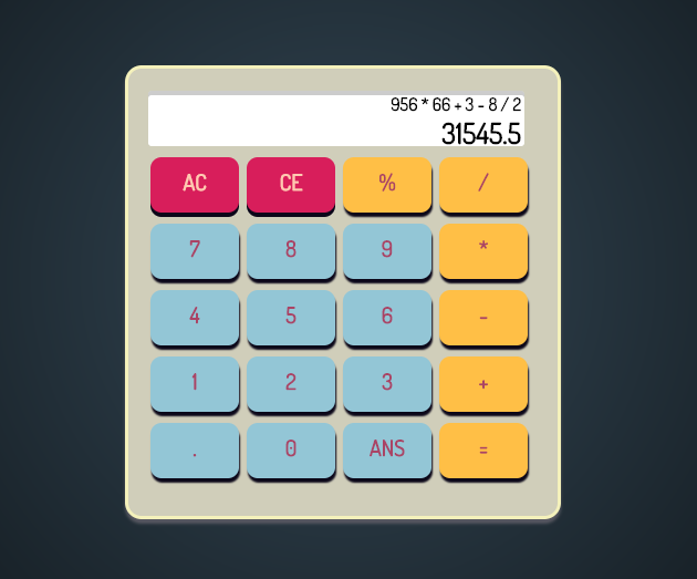 Thumbnail of javascript calculator page